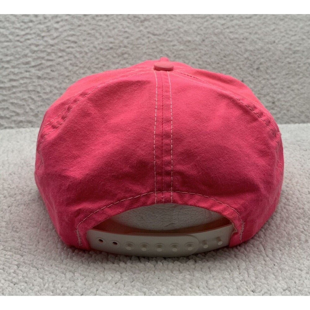 VTG Snapback Blockhead Hat Mens Sibley-Ocheyedan IA Generals Pink Union Made USA - Picture 4 of 9